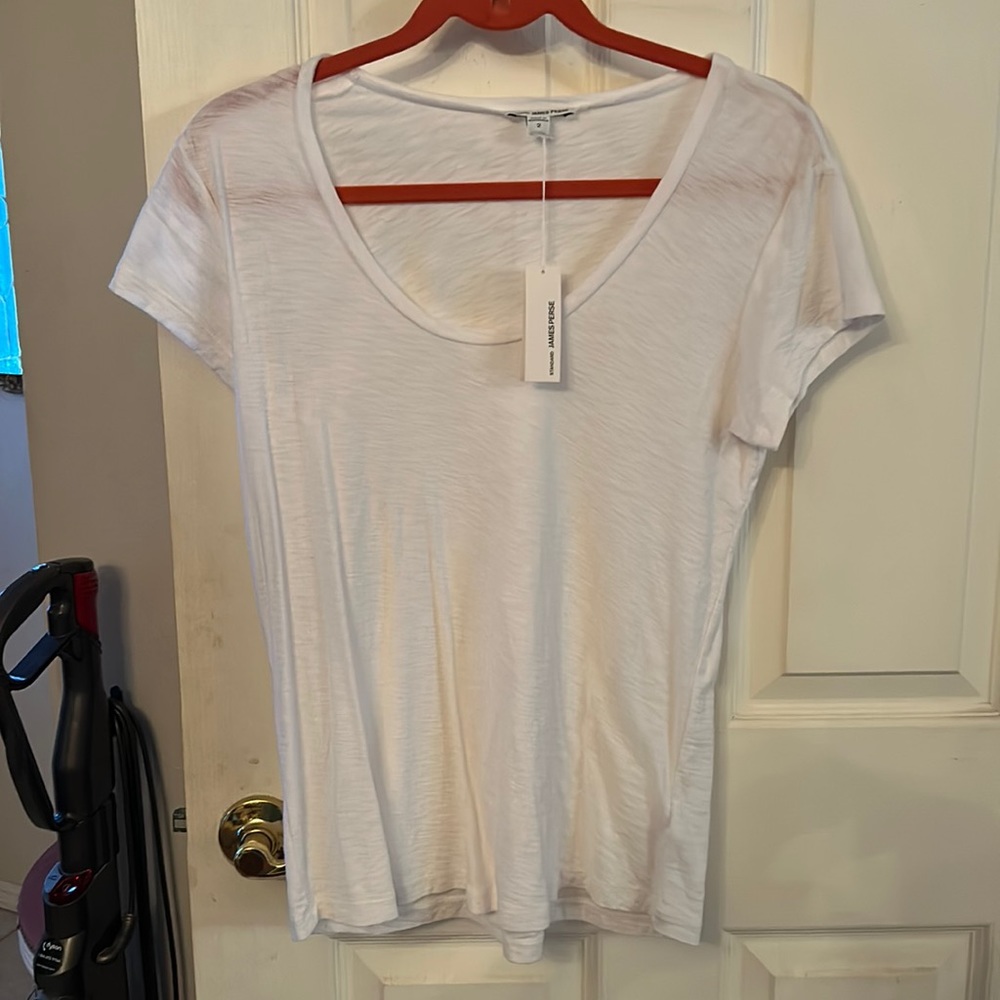 James Perse white T-shirt